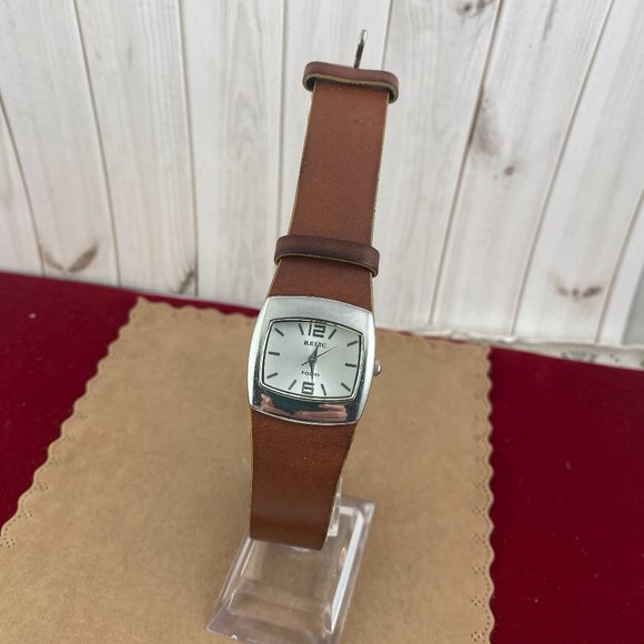 Relic Stainless Steel Watch Brown Leather Strap - Picture 3 of 7